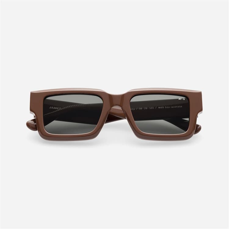 AY Studios Gravity Zonnebrillen Solid Chocolate Brown