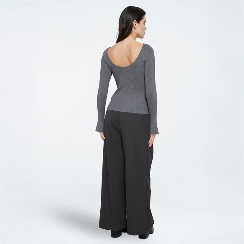 Moves Dames Twusti Trui 960M Grey Melange - Afbeelding 2