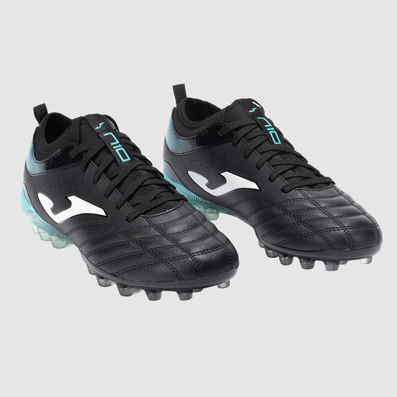 Joma Heren Numero-10 25 AG Kunstgras Voetbalschoenen Zwart/Turquoise - Afbeelding 5