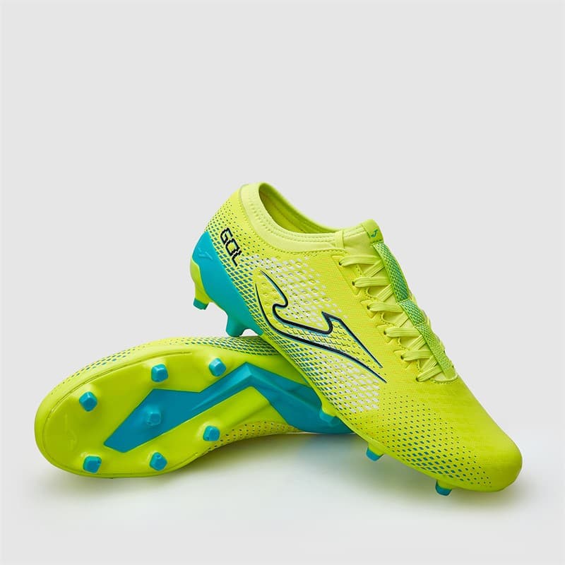 Joma Heren Gol 25 FG Stevige Ondergrond Voetbalschoenen Fluoro Yellow - Afbeelding 1