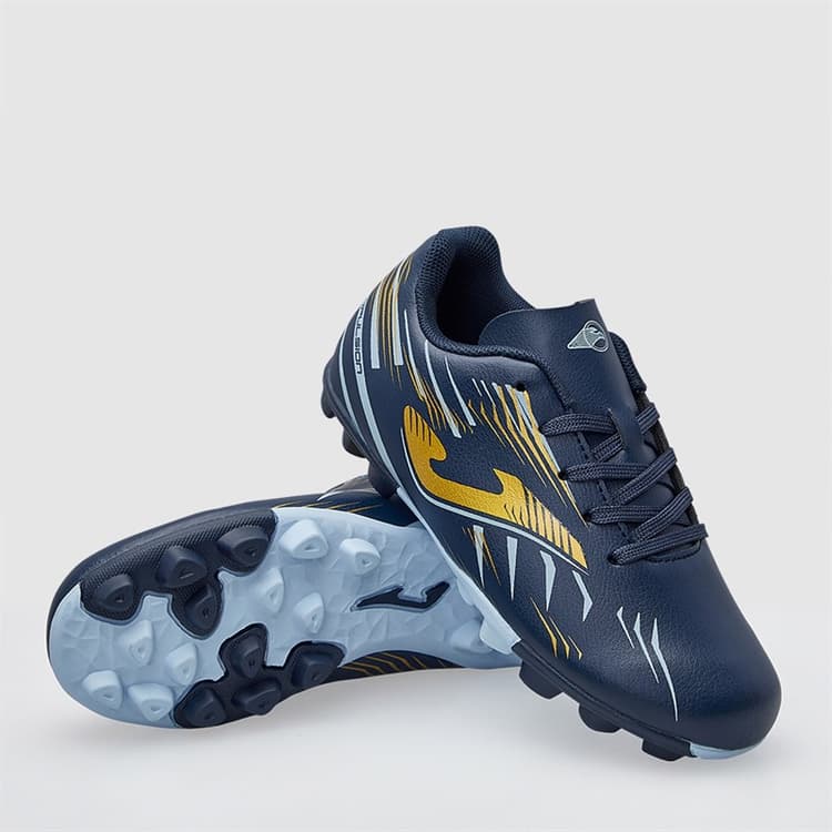 Joma Junior Propulsion 25 HG Hard Ground Voetbalschoenen Navy Blue