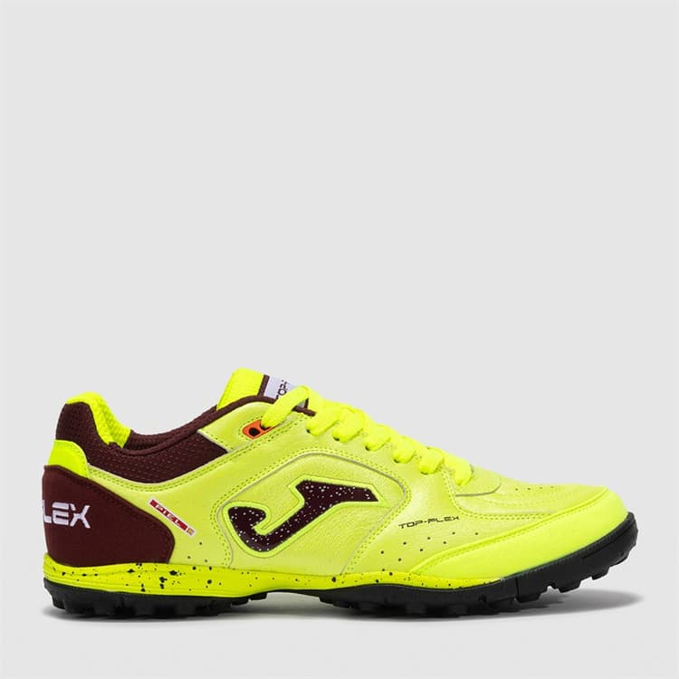 Joma Heren Top Flex 25 TF Astro Turf Voetbalschoenen Fluoro Yellow/Paars