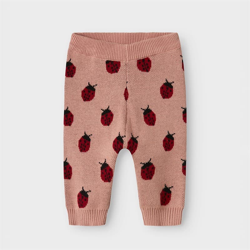 Lil' Atelier Meisjes Lulio Gebreide Broek Misty Rose - Afbeelding 1