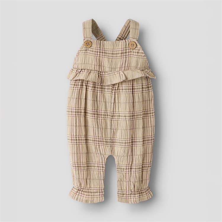 Lil' Atelier Meisjes Diema Overalls Oxford Tan