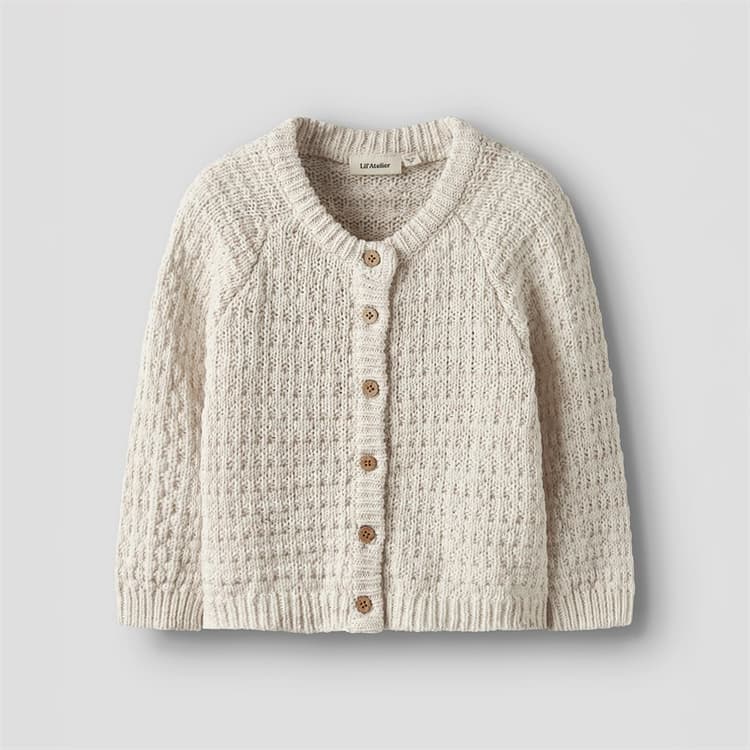 Lil' Atelier Meisjes Bella Gebreid Vest Novelle Peach