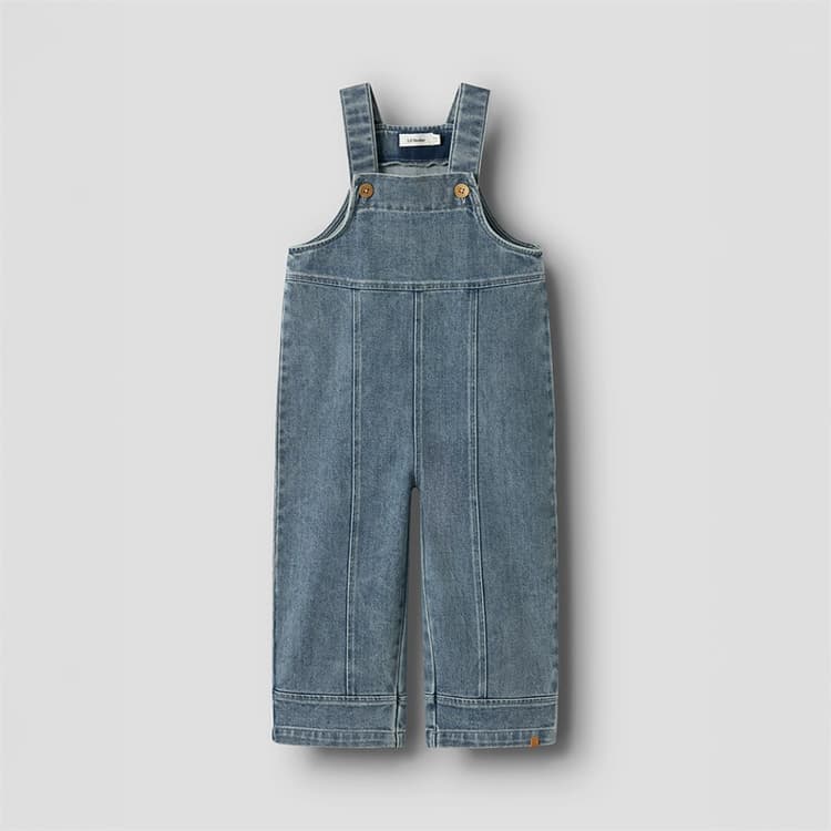 Lil' Atelier Meisjes Damla Overalls Medium Blue Denim