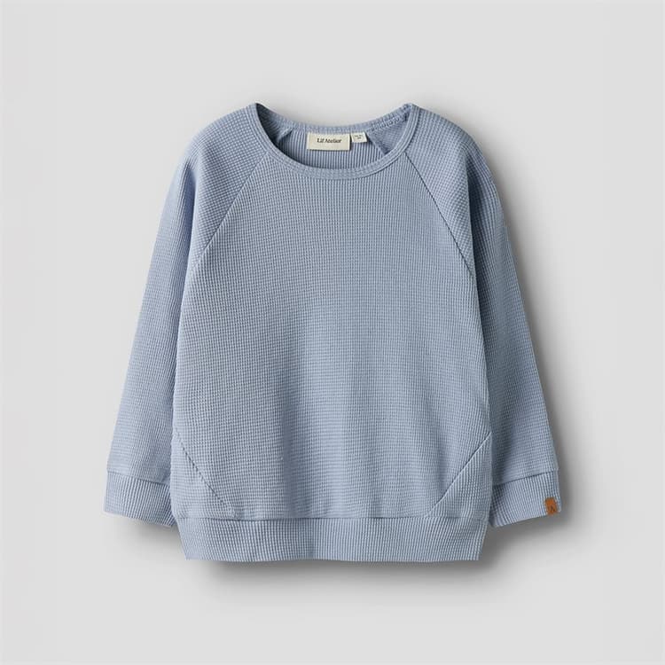 Lil' Atelier Jongens Balto Lange Mouw Top Zen Blue