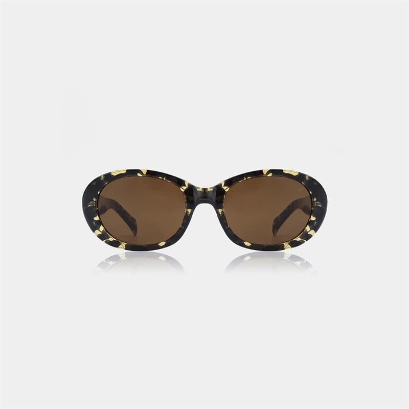 A Kjærbede Anma Zonnebril Zwart/Yellow Tortoise - Afbeelding 3