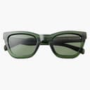 A Kjærbede Grote Kanye Zonnebril Dark Green Transparent