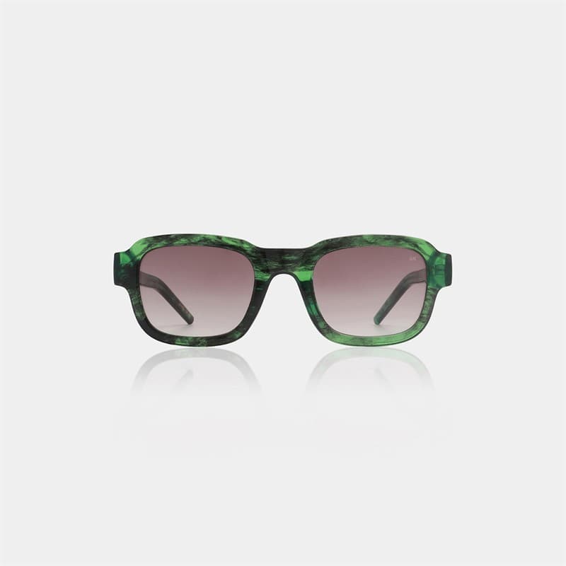 A Kjærbede Halo Zonnebrillen Green Marble Transparent - Afbeelding 3