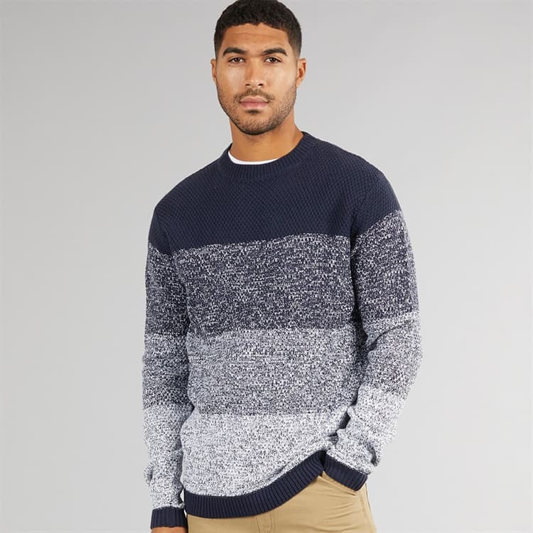 Avant Garde Trui met ronde hals voor Heren Navy