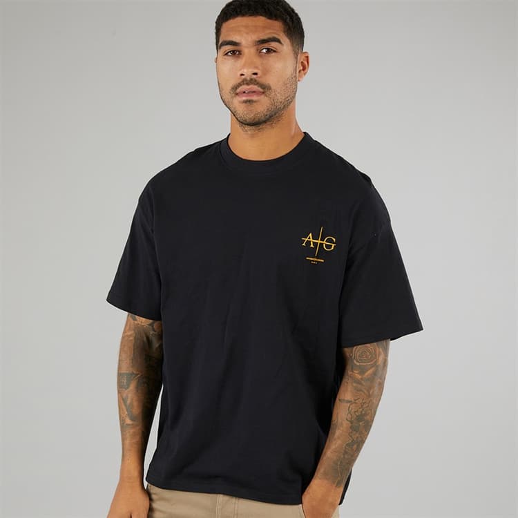 Avant Garde Heren Ailes T-shirts Zwart