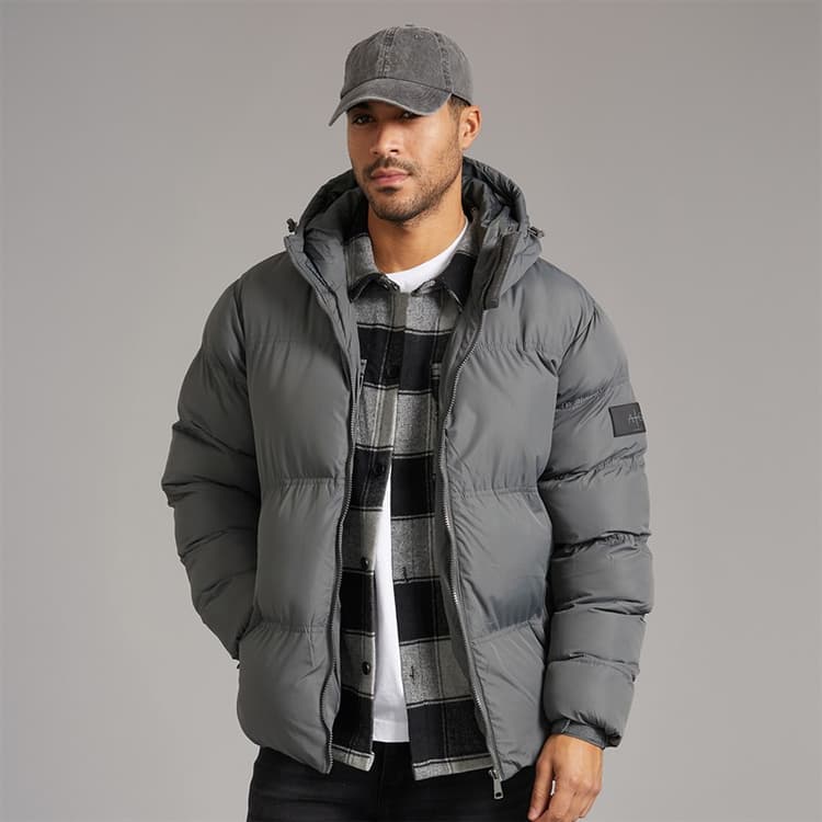 Avant Garde Heren Rawlins Puffer Jas Antraciet