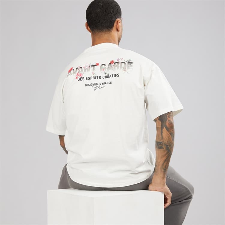 Avant Garde Heren Gradient T-shirts Wit