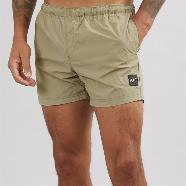 Avant Garde Heren Farris Kreukel Zwemshort Groen