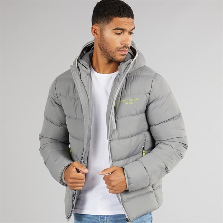 Avant Garde Heren Thor Puffer Jas Slate