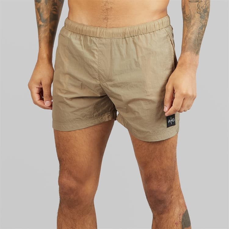 Avant Garde Heren Farris Crinkle Zwembroek Beige