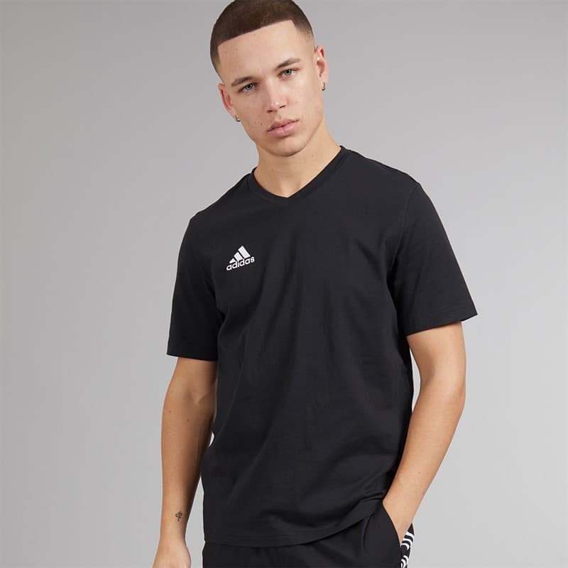 adidas Heren Entrada 22 T-shirts Zwart - Afbeelding 1