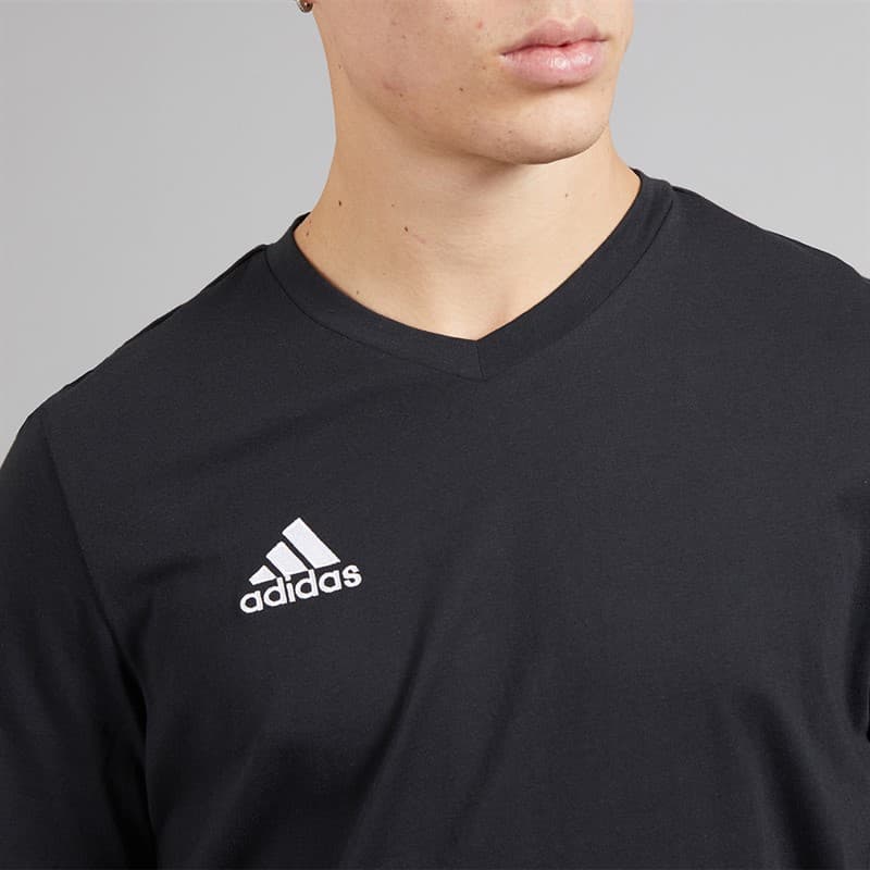 adidas Heren Entrada 22 T-shirts Zwart - Afbeelding 3