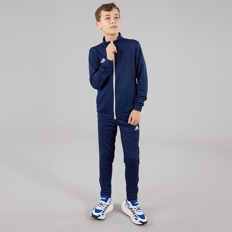 adidas Junior Entrada 22 Poly Trainingsjack Team Navy Blue - Afbeelding 4