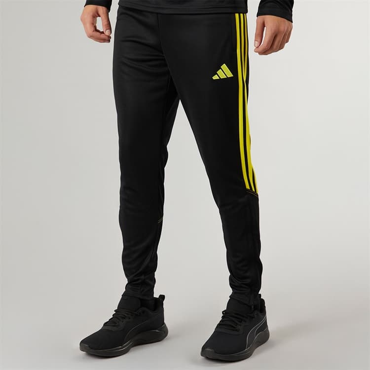 adidas Heren Tiro 23 Club Trainingshose Zwart/Bright Yellow