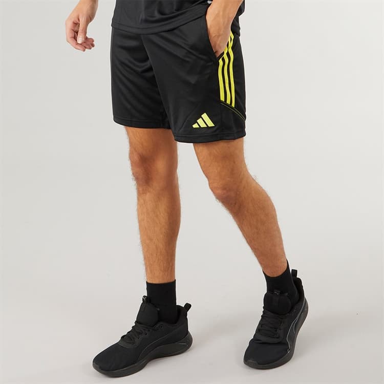 adidas Heren Tiro 23 Club Trainingsbroek Zwart/Fel Geel