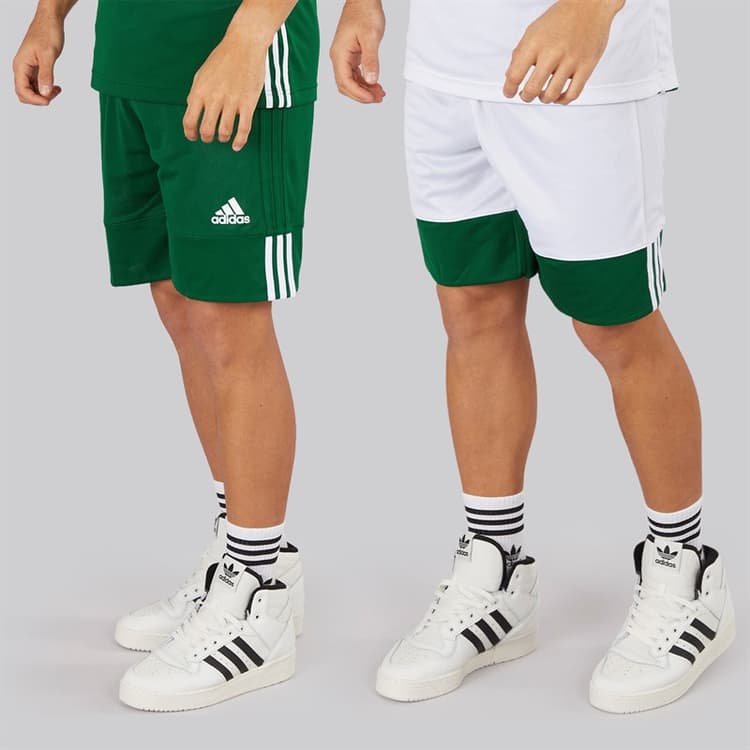 adidas Heren 3G Speed Omkeerbare Basketbal Short Dark Green/Wit