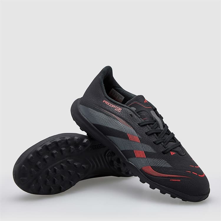 adidas Junior Predator League Stealth Victory Pack TF Astro Voetbalschoenen Core Black/Grey Four/Solar Red