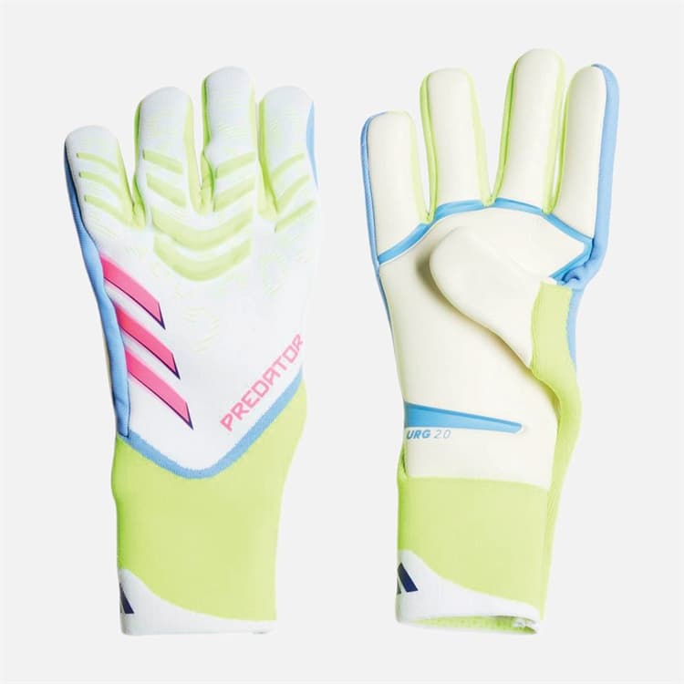 adidas Heren Predator Pro Keepershandschoenen Wit/Lucid Lemon/Lucid Pink