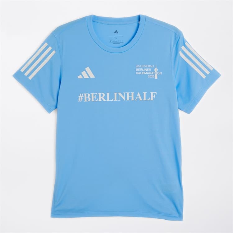 adidas Dames Berlijn Halve Hardloop Top Blue Burst