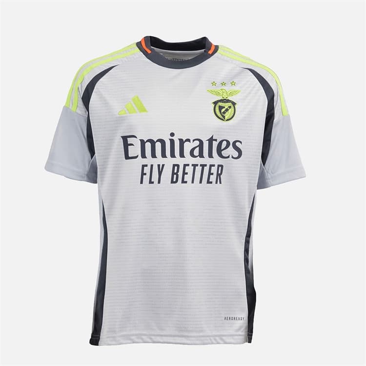 adidas Junior Jongens SLB Benfica 24/25 Derde Shirt Light Solid Grey