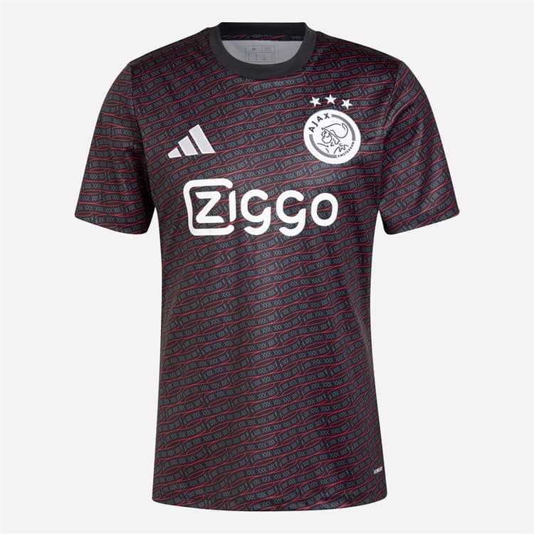 adidas Heren AFC Ajax Pre-Match Shirt Zwart