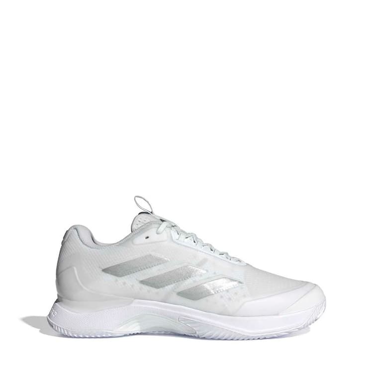 adidas Dames Avacourt 2 Clay Tennisschoenen Cloud White/Silver Metallic/Wit