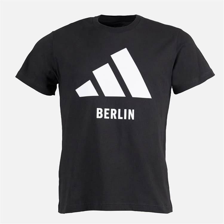adidas Heren Berlijn Stad T-shirt Zwart