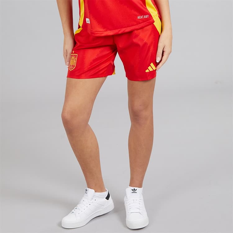 adidas Dames FEF Spanje Dames 24/25 Authentieke Home Shorts Better Scarlet