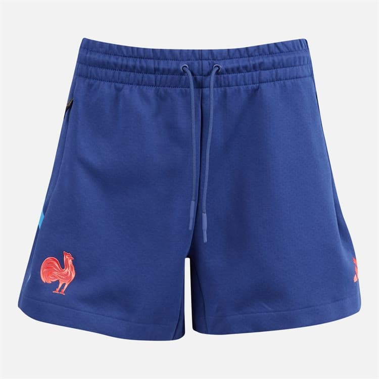 adidas Dames FFR Frankrijk Rugby Z.N.E. Reis Shorts Dark Blue