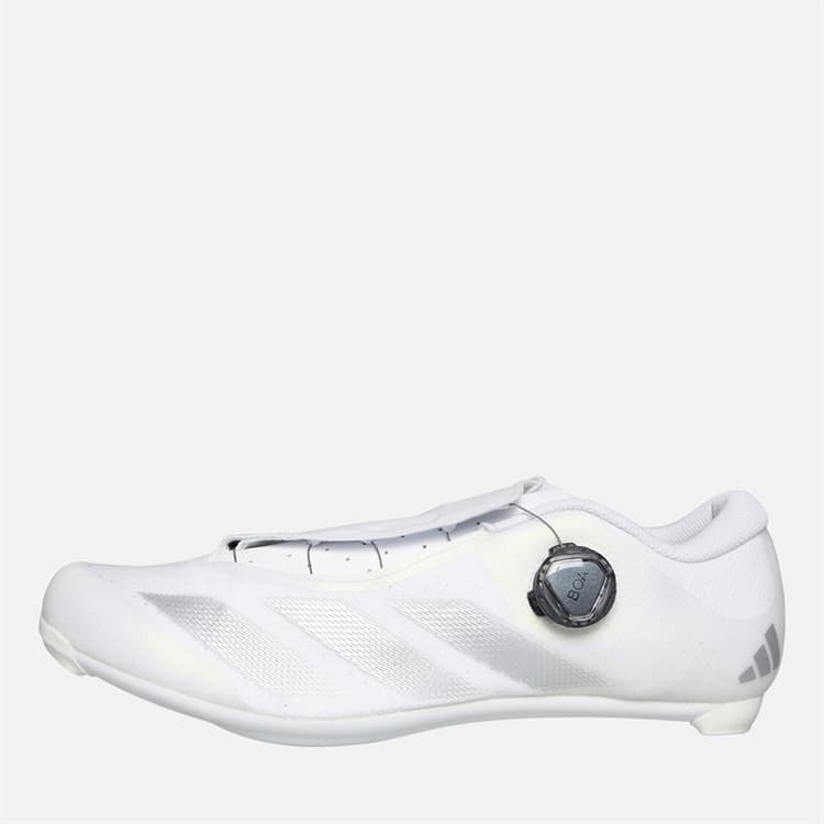adidas Heren Tempo 3 Strepen BOA Fietsschoenen Cloud White/Silver Metallic/Core Black