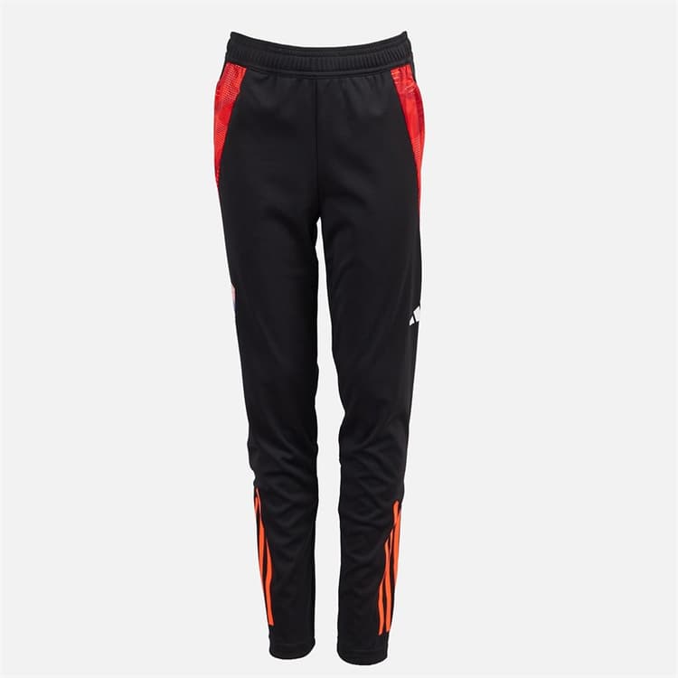 adidas Jongens OL Olympique Lyon Trainingsbroek Zwart/App Solar Red