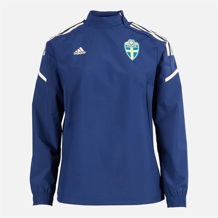 adidas Dames SVFF Zweden Hybride Top Team Navy Blue/Easy Yellow