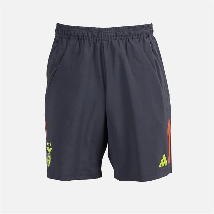 adidas Heren SLB Benfica Downtime Shorts Night Grey/Semi Solar Orange