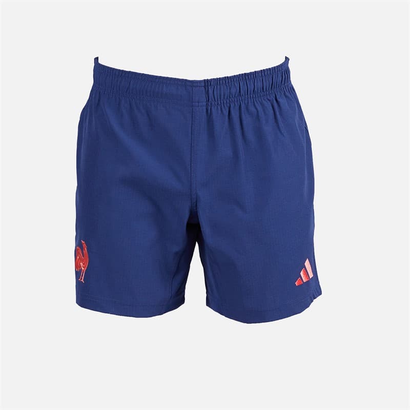 adidas Heren FFC Frankrijk Rugby Uit Shorts Dark Blue - Afbeelding 1