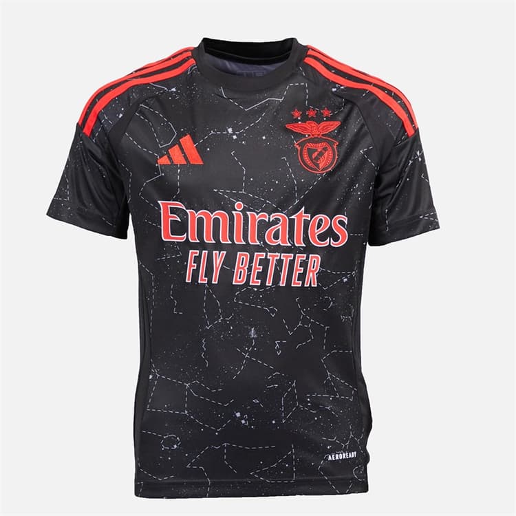 adidas Jongens SL Benfica 24/25 Uitshirt Zwart
