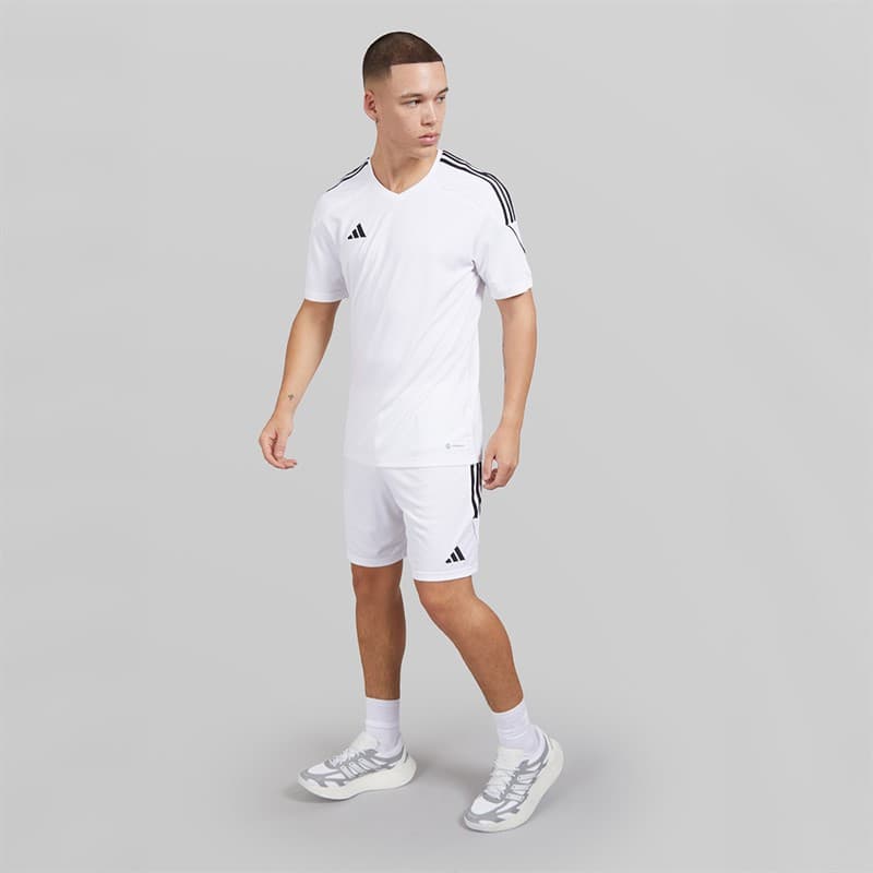 adidas Heren Tiro 23 League Shorts Wit/Zwart - Afbeelding 4