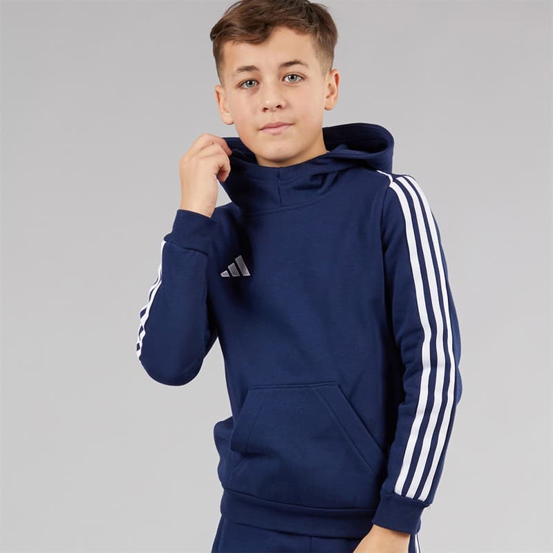 adidas Junior Tiro 23 League Hoodie Team Navy Blue - Afbeelding 5