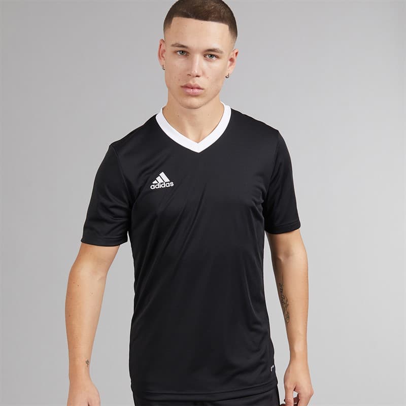 adidas Heren Entrada 22 T-shirt Zwart - Afbeelding 1