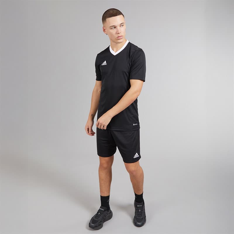 adidas Heren Entrada 22 T-shirt Zwart - Afbeelding 4