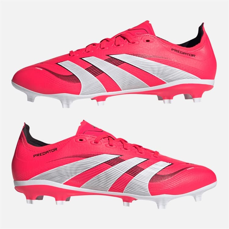 adidas Heren Predator League FG/MG Firm/Multi Ground Voetbalschoenen Lucid Red/Cloud White/Core Black