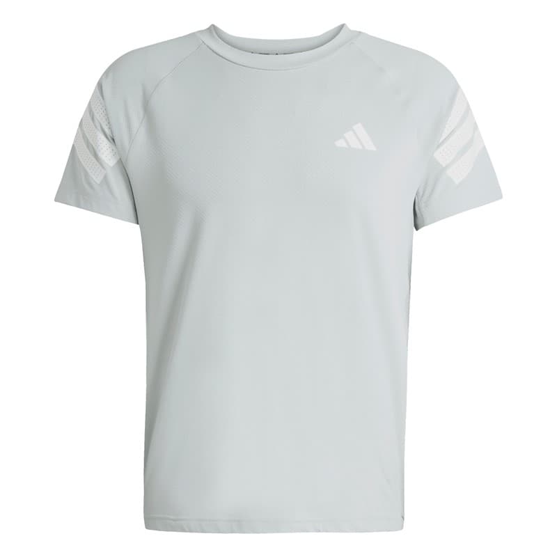 adidas Heren Icon 3-Stripes T-shirt Wonder Silver/Wit - Afbeelding 1