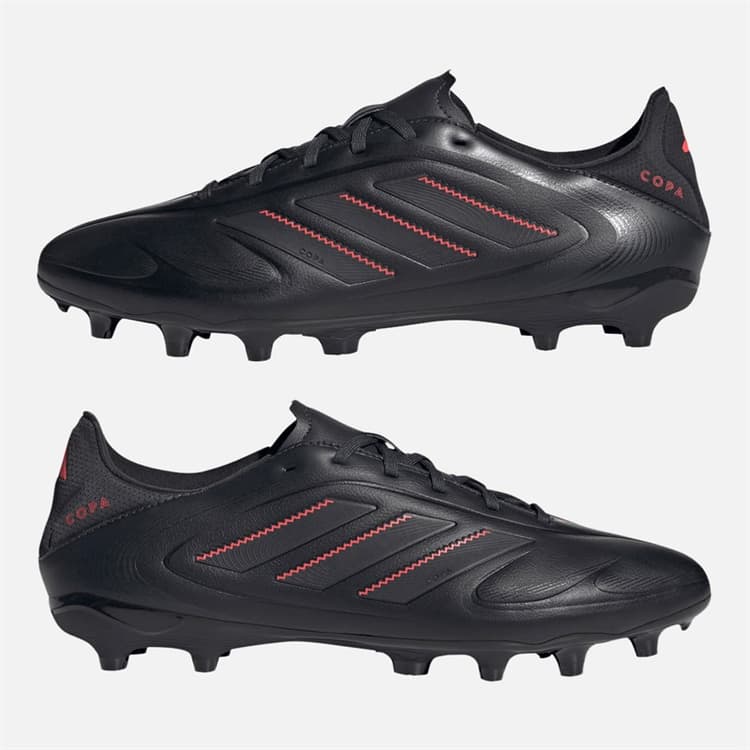 adidas Heren Copa Pure 3 League FG/MG Firm/Multi Ground Voetbalschoenen Core Black/Carbon/Lucid Red