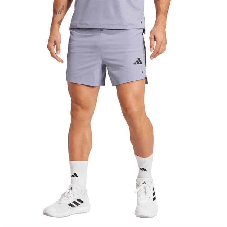 adidas Heren Primelift 3 Strepen Short Silver Violet